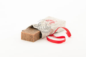 The travel pouch: Rosehip oil & lavender soap with buffalo milk-Natural soap-Laska by nature